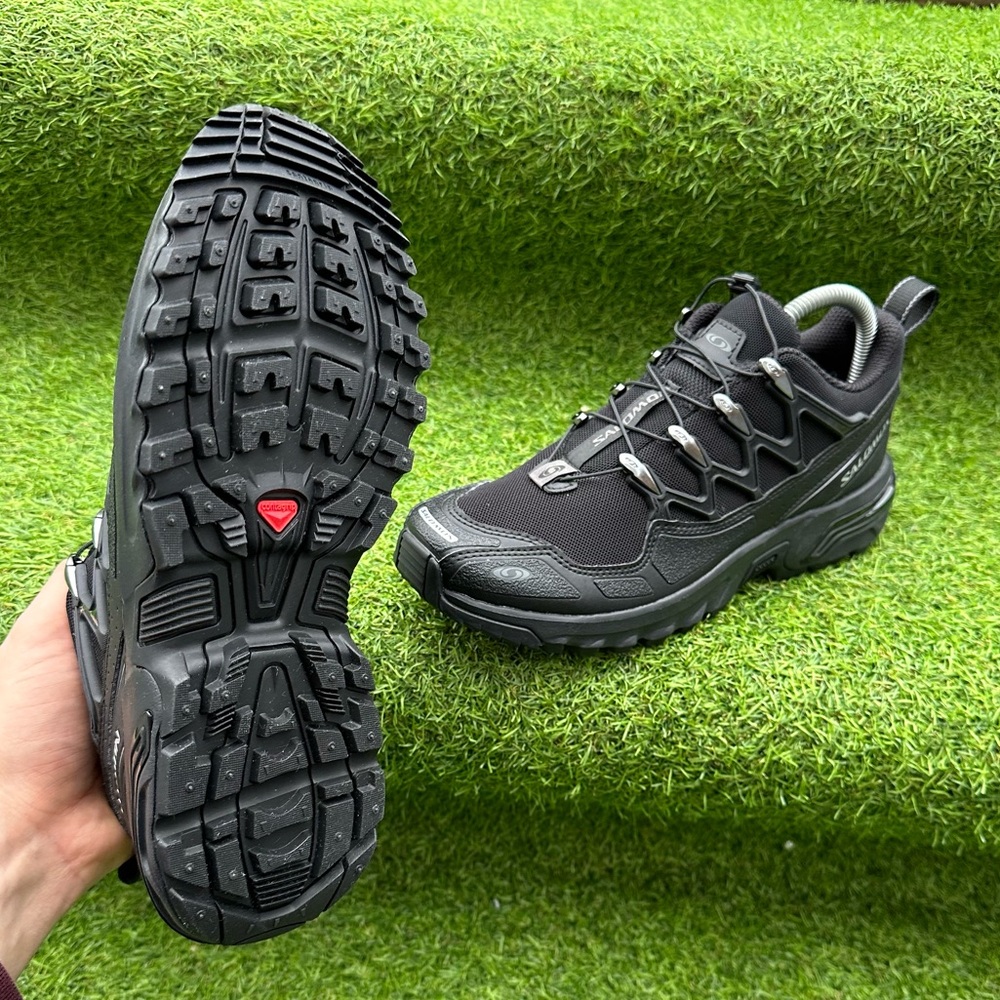 Shoes Salomon ACS + All Black Brand New Sneakers 7M/8W US Trail Running - Picture 6 of 6
